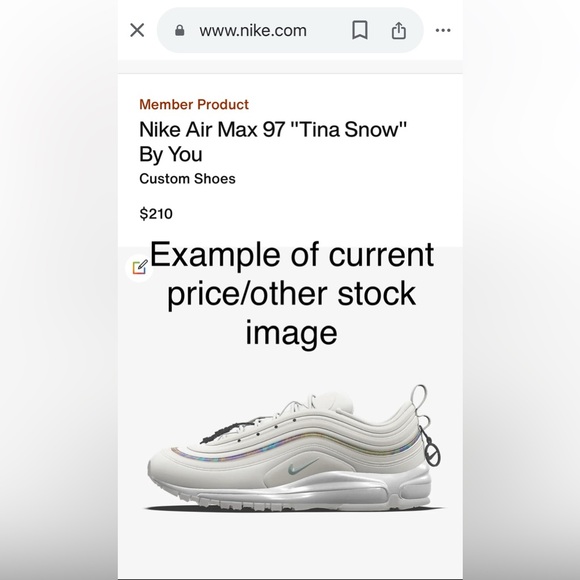 Nike Air Max 97 - New-like condition- See photos Size 7.5 Boys/ 6-6.5 Womens - Picture 2 of 12